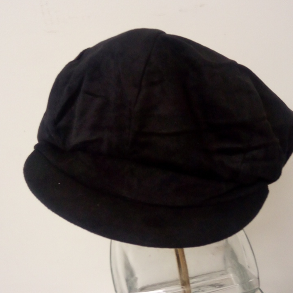 Vintage David & Young Newsboy Cap. Black OS. New